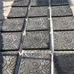 2-Pack Square Concrete Stamps for DIY Walkways