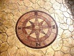 Compass Decorative Concrete Mat Stamp - 700mm