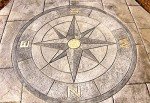 Compass Decorative Concrete Mat Stamp - 700mm
