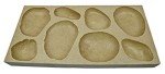 River Rock Flats Concrete Stamp Mold, 23.75x11.5