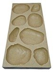 River Rock Flats Concrete Stamp Mold, 23.75x11.5
