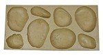 River Rock Flats Concrete Stamp Mold, 23.75x11.5