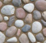 River Rock Flats Concrete Stamp Mold, 23.75x11.5