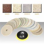 15pc Diamond Polishing Pads for Concrete & Stone
