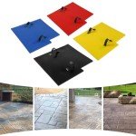 4-Piece Realistic Concrete Stamp Mats Set
