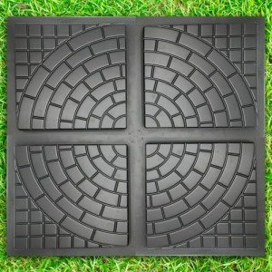 4-Piece Cobblestone Concrete Paving Mold Set