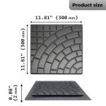 4-Piece Cobblestone Concrete Paving Mold Set