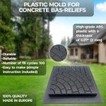 4-Piece Cobblestone Concrete Paving Mold Set