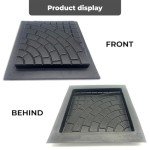 4-Piece Cobblestone Concrete Paving Mold Set