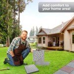 4-Piece Cobblestone Concrete Paving Mold Set