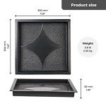 4-Piece Cobblestone Concrete Patio Molds Set