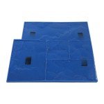 4PCS Concrete Stamp Mats Set for Texturing