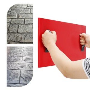 Rectangular PU Concrete Texture Stamp Mat 27.5x15.7in