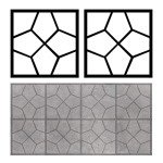 Reusable Concrete Molds for DIY Pathway Paving