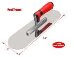 Concrete Tools Set: Flat & Pool Trowels