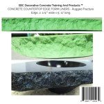 Rugged Fracture Edge Concrete Countertop Form Liners