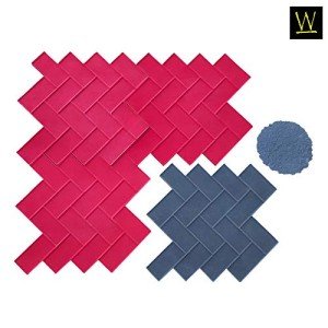 Herringbone Paver Concrete Stamp Set - 8 Piece