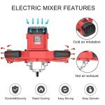 2100W Electric Concrete Mixer with 6 Speeds