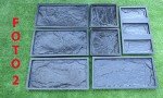 9 Plastic Molds for Concrete Stone Tiles