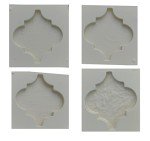 16-Piece Modern Concrete Wall Tile Molds Set