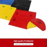 4PCS Colorful Concrete Stamps Mats Set, 24"x24