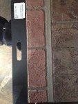 Single Brick Row Concrete Stamps - 4 Piece Set