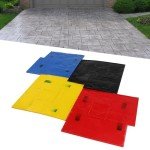 4 PCS Concrete Stamps Mats Set for Texturing