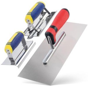 Concrete Tool Set: Trowel, Edger, Groover