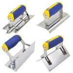 4-Piece Stainless Steel Concrete Edger and Trowel Set