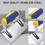 4-Piece Stainless Steel Concrete Edger and Trowel Set