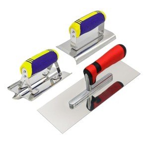 3-Piece Concrete Tools Set: Trowel, Edger, Groover