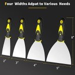 4-Piece Stainless Steel Putty Knife Set