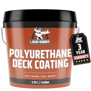 Saddle Brown Liquid Rubber Deck Coating - 1 Gallon