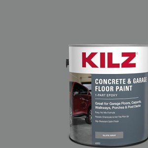 Slate Gray Epoxy Acrylic Concrete Floor Paint