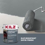 Slate Gray Epoxy Acrylic Concrete Floor Paint