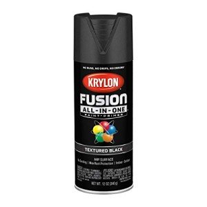 Krylon Black Fusion Textured Spray Paint, 12 oz