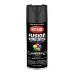 Krylon Black Fusion Textured Spray Paint, 12 oz