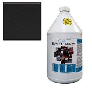 Black Water-Based Concrete Stain - 1 Gallon