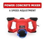 2300W Handheld Electric Concrete Mixer with 6 Speeds