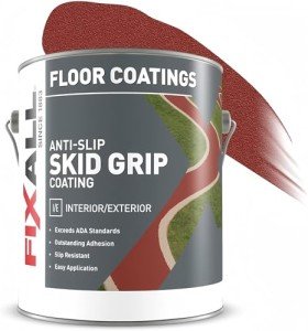 Anti-Slip Concrete Coating - 1 Gallon Crimson
