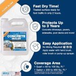 Sealants Concrete Driveway Sealer with Stain Guard
