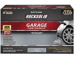 Gray Polycuramine Garage Floor Coating with Color Chips