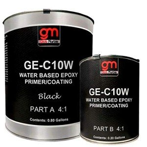 Black Water-Based Epoxy for Concrete and Plywood