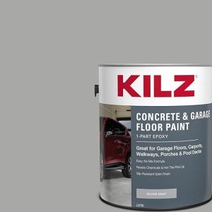 Epoxy Acrylic Concrete Floor Paint - Silver Gray