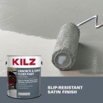 Epoxy Acrylic Concrete Floor Paint - Silver Gray
