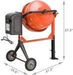 Portable 5.0 Cu Ft Electric Cement Mixer