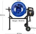 BILT HARD 4 Cubic Ft. Portable Cement Mixer