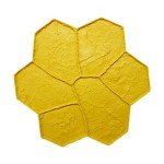 Random Stone Concrete Stamp by Walttools - Rigid Yellow