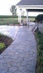 Random Stone Concrete Stamp by Walttools - Rigid Yellow
