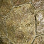 Random Stone Concrete Stamp by Walttools - Rigid Yellow